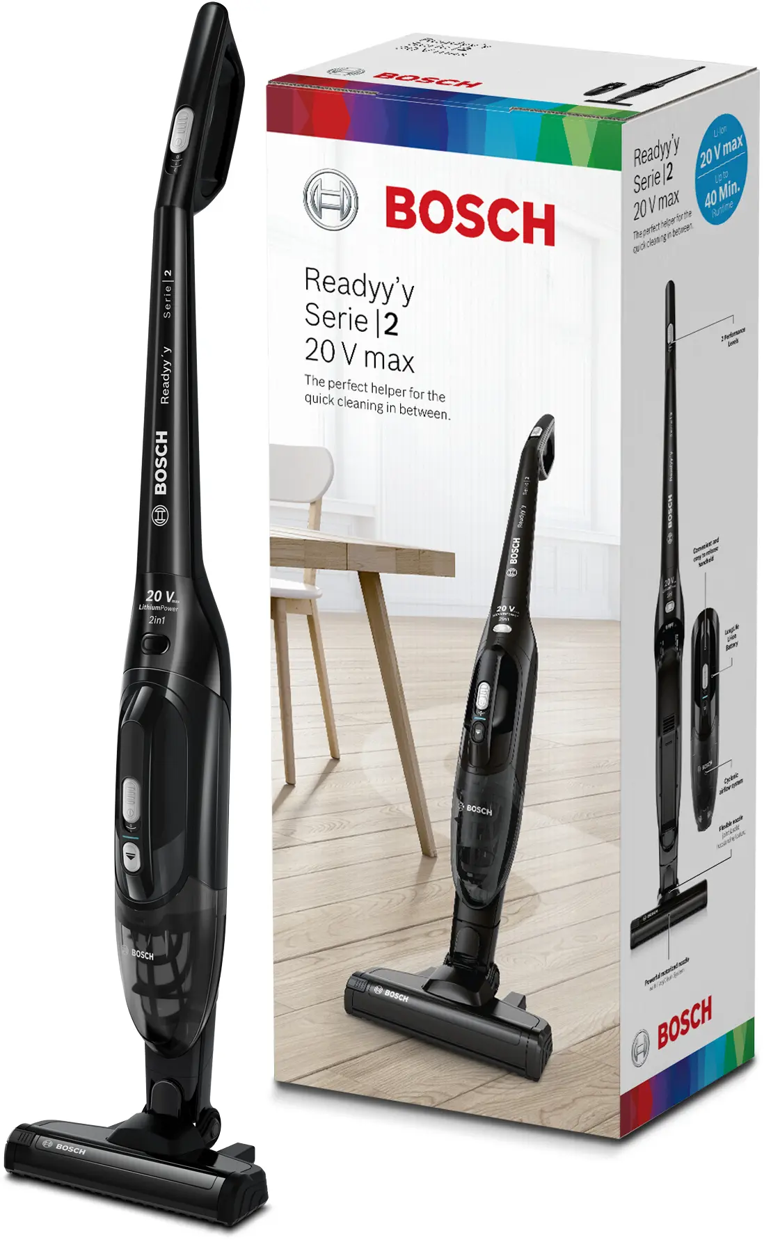 Bosch Freestanding 2-in-1 vacuum cleaner