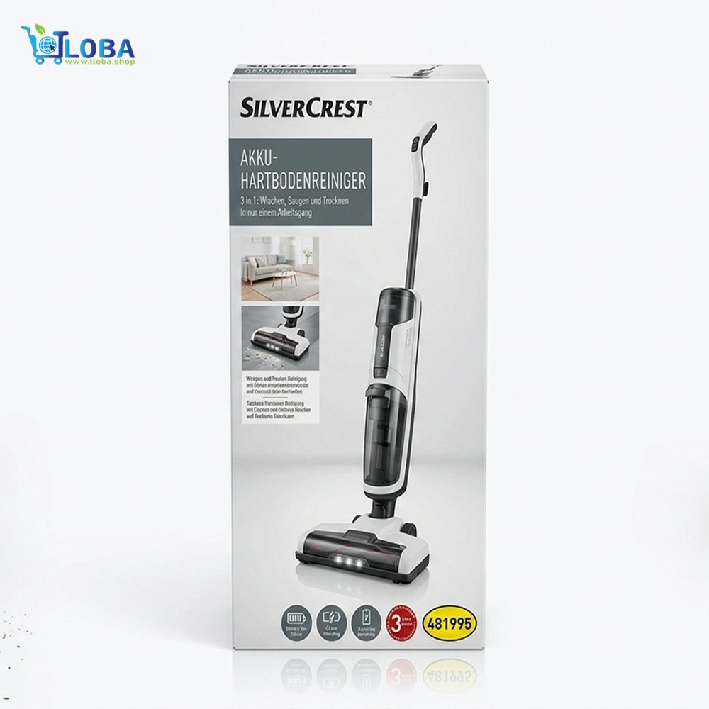SilverCrest 3-in-1 Cordless Hard Floor Cleaner