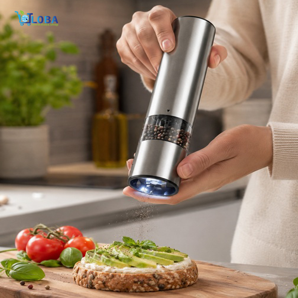 SilverCrest Automatic Salt & Pepper Grinder with LED Light photo 4