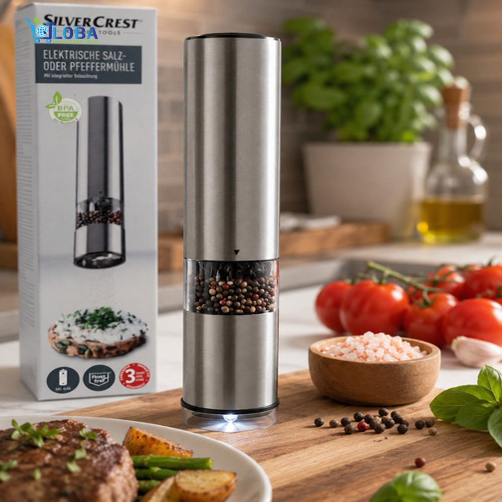SilverCrest Automatic Salt & Pepper Grinder with LED Light photo 3