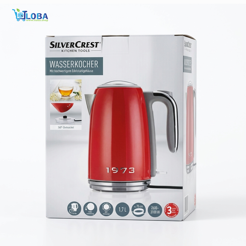 Silver Crest Retro Electric Water Kettle