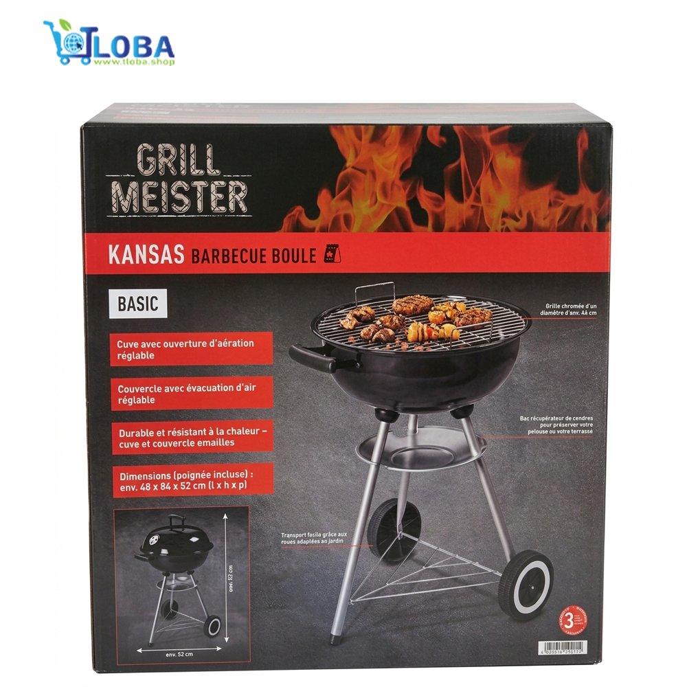 Grill Meister Kansas Barbecue Kettle Charcoal Grill